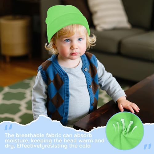 Zando Baby Beanie Newborn Hats Infant Toddler Seamless Warm Soft Knit Cap - Image 4