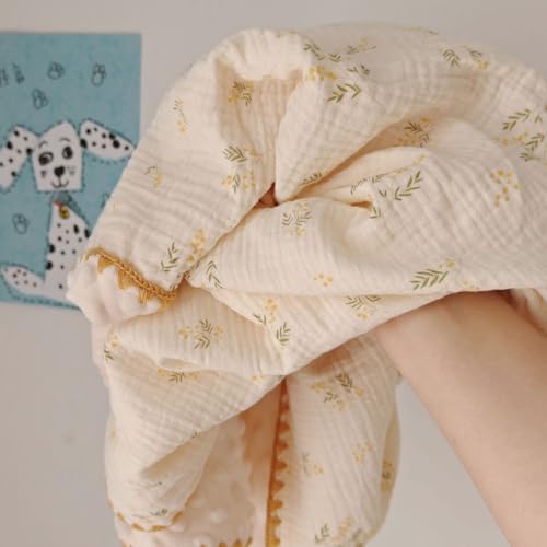 Baby Muslin Thick Blanket Double Layer Soft Neutral Receiving Blanket Crib - Image 3