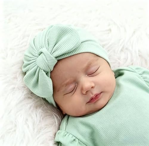 3piece Newborn Hats Mittens Socks Set Baby Boy Cotton Beanies Infant Hospital - Image 3