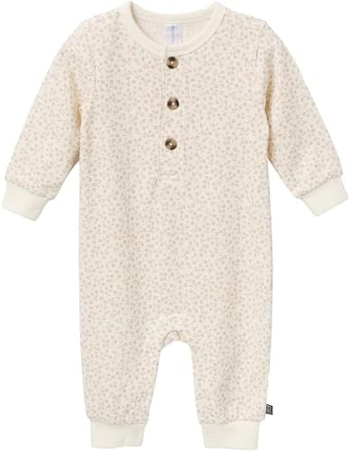 Modern Moments by Gerber Baby Henley Waffle Knit Romper by ModernMomentsbyGerber
