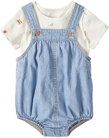 little planet by carter's Baby 2-piece Organic Cotton Shortall Set by LittlePlanet