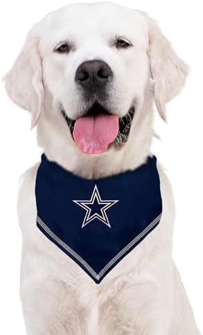 Pets First NFL Dallas Cowboys TIE Bandana, Small/Medium. Dog Bandana Scarf Bib - Image 5