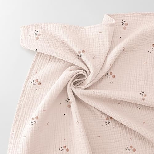 Bearmoss Muslin Swaddle Blankets, 40 x 38 inches Baby Swaddle - Image 7