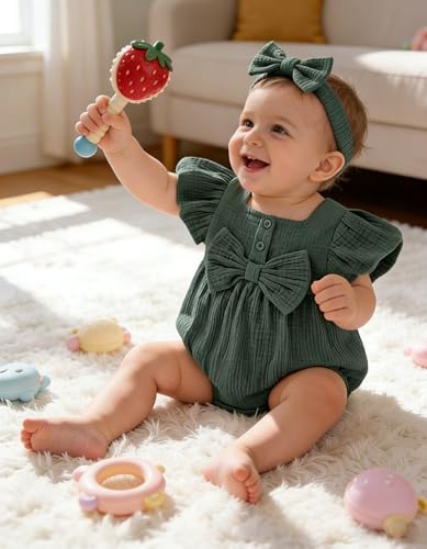 Vibebox Baby Girls Clothes Summer One-sies Romper Outfit Preemie-18 Months - Image 3