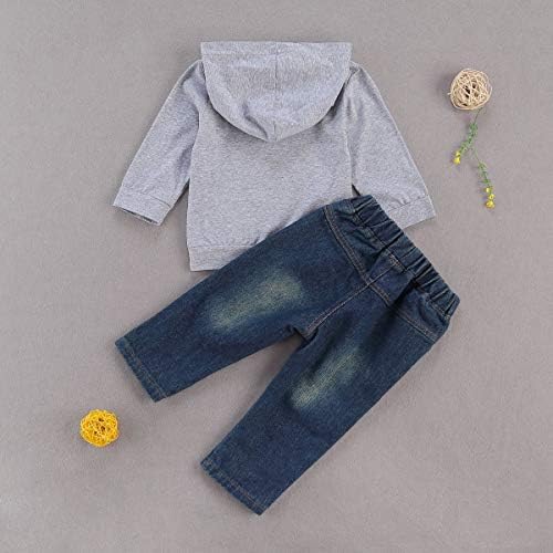 fhutpw Toddler Baby Boy Outfits Hoodie Sweatshirts & Jeans Clothes Set Fall - Image 3