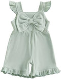 Little Girl Romper Toddler Overalls Summer Bow Jumpsuit Boho Outfit 6M-5T by Nibbcoa