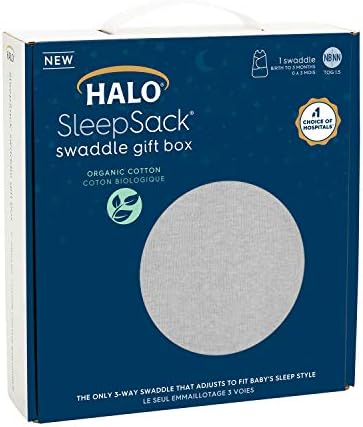 HALO Sleepsack Swaddle 100% Organic Cotton Newborn 1-Piece Gift Set - Image 3