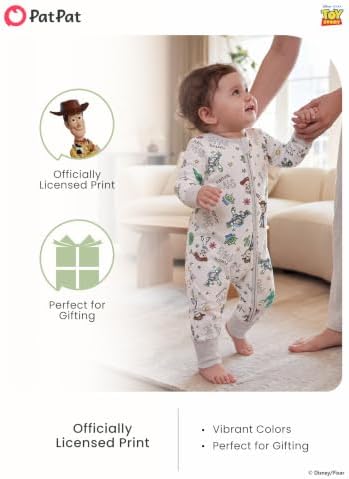 Disney Baby Organic Cotton Zip Footie Clothes Romper Outfit - Image 4