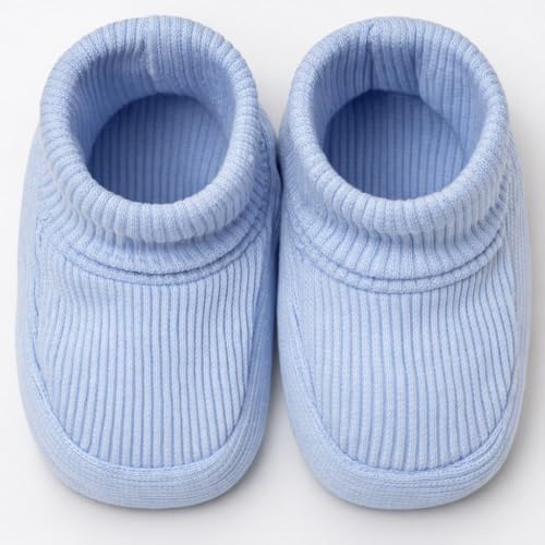 CEOBABY Baby Booties 0–3 Months, Newborn Shoes, Soft Cotton Infant Bootie Socks - Image 4