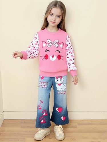 Renotemy Toddler Baby Girl Clothes Fall Winter Outfits Gifts 12Months-5T - Image 2