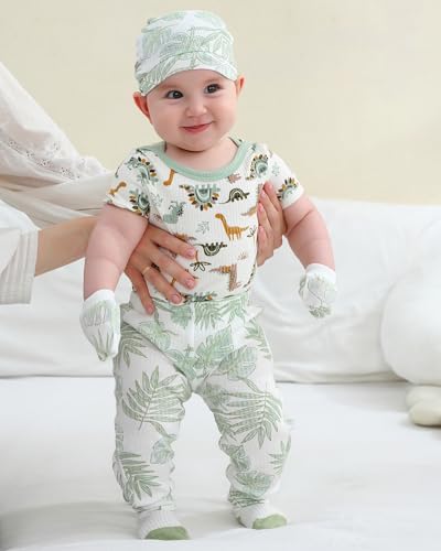 Baby Hats Mittens and Socks Set Soft Cotton Newborn Hat Glove - Image 4