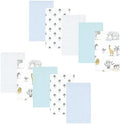 Luvable Friends Hudson Baby Flannel Burp Cloths 10pk, Safari Friends by Luvable+Friends