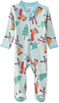 Butterblu Scout Sleep & Play 100% Organic Cotton Footed Zip Front PJs | GOTS by Butterblu