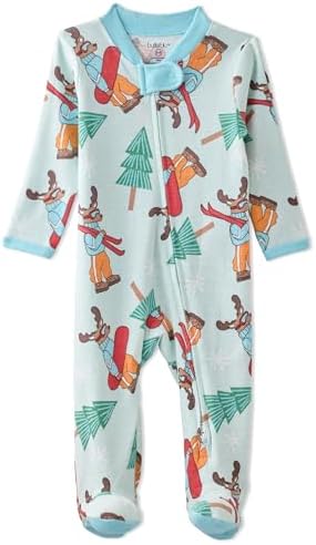 Butterblu Scout Sleep & Play 100% Organic Cotton Footed Zip Front PJs | GOTS by Butterblu
