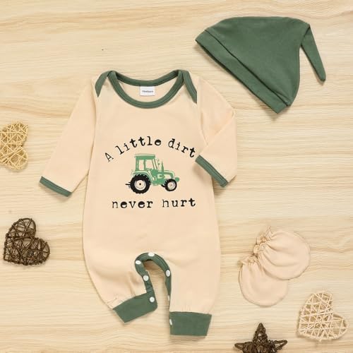 GRNSHTS Newborn Baby Boy Romper Coming Home Outfits Letter Print Bodysuit - Image 6
