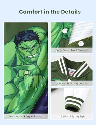Disney Bomber Jacket Spider Man Marvel Toy Story Cars Varsity Cardigan2-13Y - Image 3