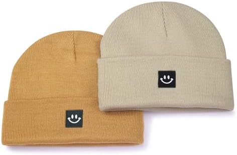 MaxNova 2 Pack Baby Beanie Fleece Lined Knit Toddler Hat - Image 2