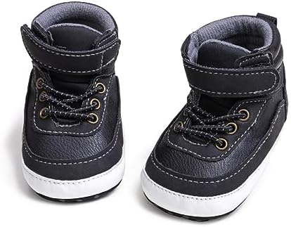 Meckior Toddler Baby Boys Girls High Tops Ankle Sneakers Soft Anti-Slip Sole PU by Meckior