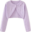 Toddler Girls Cardigan Sweater Bolero Shrug Baby Kids Long Sleeve Cropped Dress by Miccina