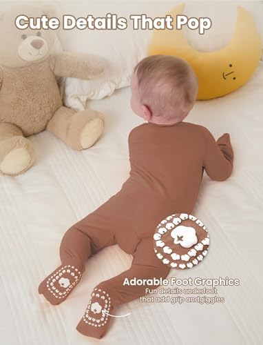 PATPAT Organic Cotton Baby Footie Pajamas - Image 6