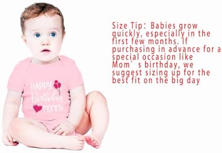 Happy Birthday Mommy Baby Bodysuit Happy Birthday Mommy Baby Outfit - Image 2