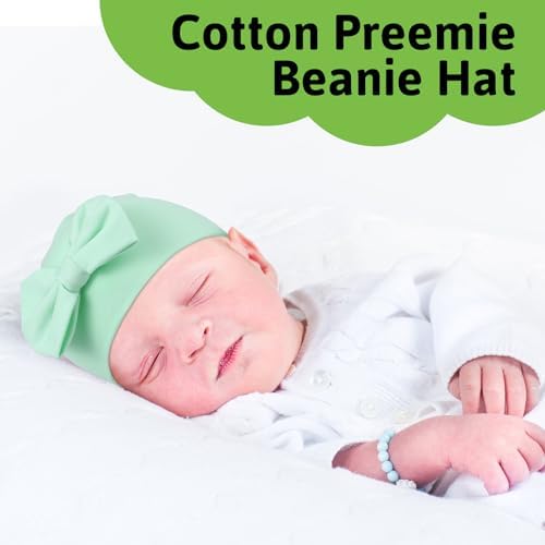 Cuffbow 4 Pcs Preemie Hats Baby Cap - Image 6