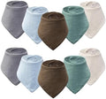 Baby Bibs, Soft Cotton Bibs | 10-Pack Baby Bibs by Unknown