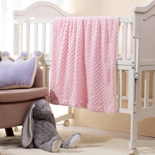 CREVENT 2Pcs 30''X40'' Cute Cozy Fluffy Warm Baby Blankets - Image 3