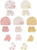 Baby Hats Mittens and Socks Set Soft Cotton Newborn Hat Glove by ZAVBABY