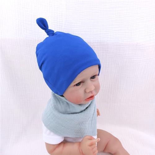 Silky Satin Lined Newborn Hat Hair Care Knot Beanie Hats - Image 6