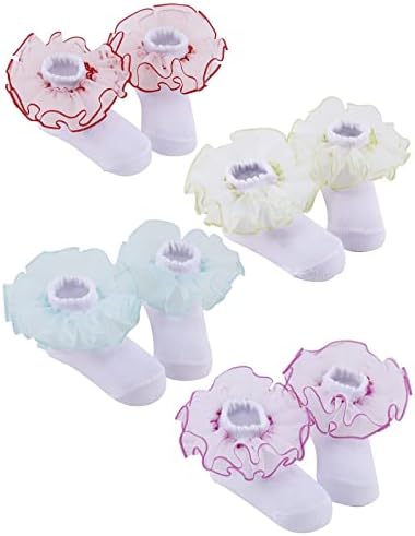 PrinceSasa Little Baby Girl Princess Lace Ruffles Socks Set - Image 5