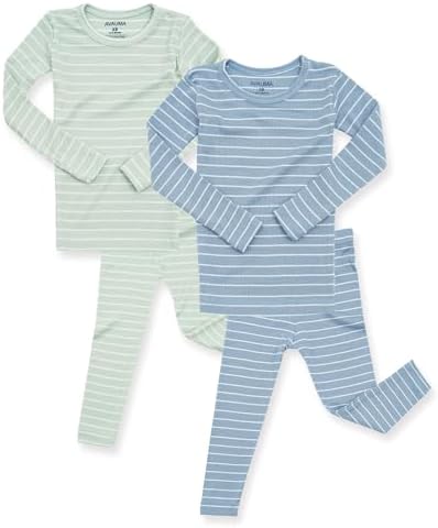 AVAUMA Stripe Pattern Baby Boys Girls Pajama Set Kids Toddler Snug fit Ribbed by AVAUMA