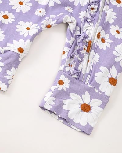 Mikrdoo Newborn Baby Girl Clothes Long Sleeve Romper - Image 5