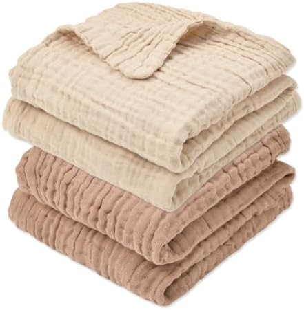 Aablexema Muslin Baby Blanket Set of 2 by Aablexema
