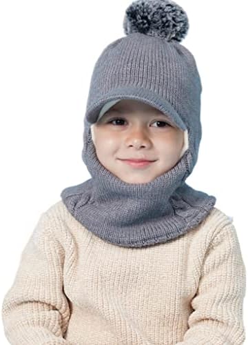 Baby Winter Hat Scarf Set, Unisex Infant Toddler Kids Hat Scarf - Image 2