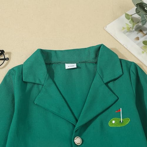 Baby Boy Jacket Toddler Golf Clothes Long Sleeve Lapel Button Down Top Infant - Image 4