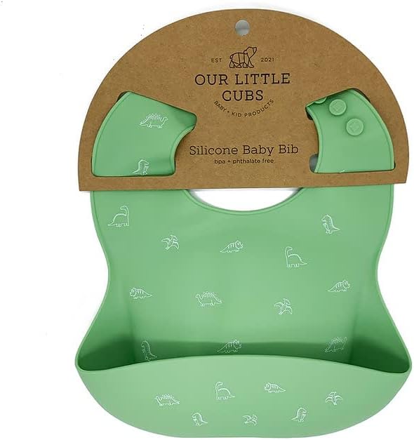 Silicone Baby Bibs Adjustable Fit Baby Bib Waterproof Bibs Baby Eating Supplies by OurLittleCubs