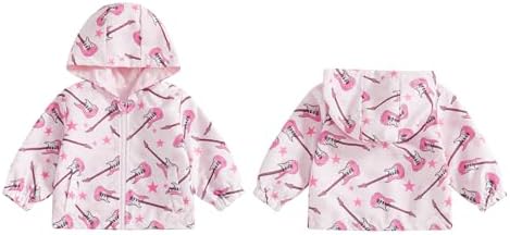 Toddler Girl Windbreaker Jacket Strawberry Baby Girls Hooded Fall Jackets Long - Image 6