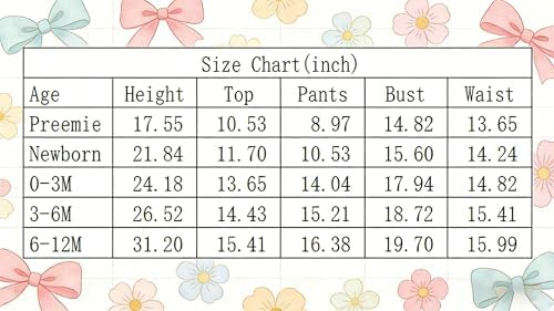 Vibebox Baby Girl Clothes Newborn Preemie Summer Outfits Preemie-12 Months - Image 6