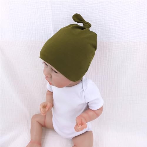 Silky Satin Lined Newborn Hat Hair Care Knot Beanie Hats - Image 4