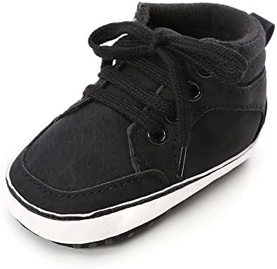 Meckior Toddler Baby Boys Girls High Tops Ankle Sneakers Soft Anti-Slip Sole PU by Meckior