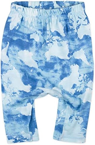 HonestBaby Unisex-Baby Multipack Harem Pants Roomy Fit Pull on Bottoms 100% - Image 2