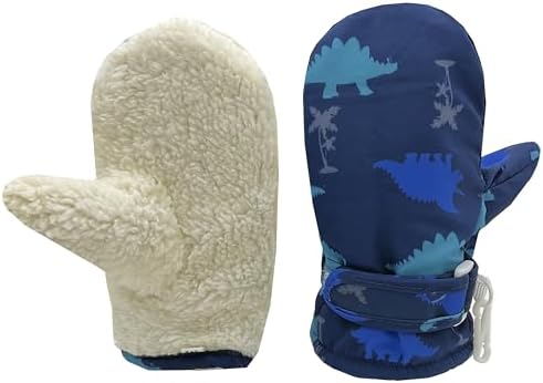 Toddler Gloves Kids Mittens Winter Warm Lined Fleece Gloves Waterproof Snow - Image 7