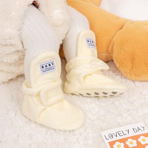 Meckior Newborn Infant Baby Girls Boys Warm Fleece Winter Booties First Walkers - Image 4