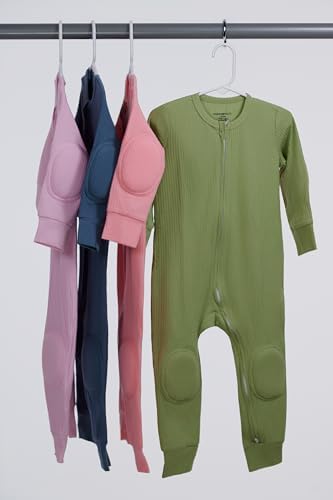 NurtureNauts® Scoot Suit, 100% Cotton, Elbow & Knee Pads, 2-Way Zipper - Image 5