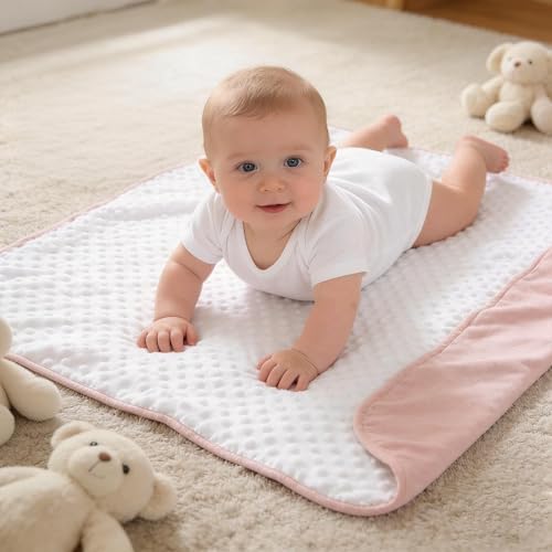 CREVENT Minky Baby Quilt Blanket - Image 4