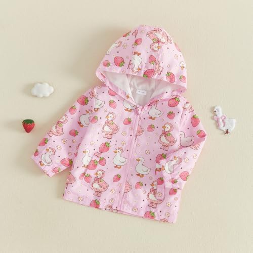 Toddler Baby Girl Windbreaker Jacket Zip Up Hoodie Long Sleeve Sweatshirt - Image 5
