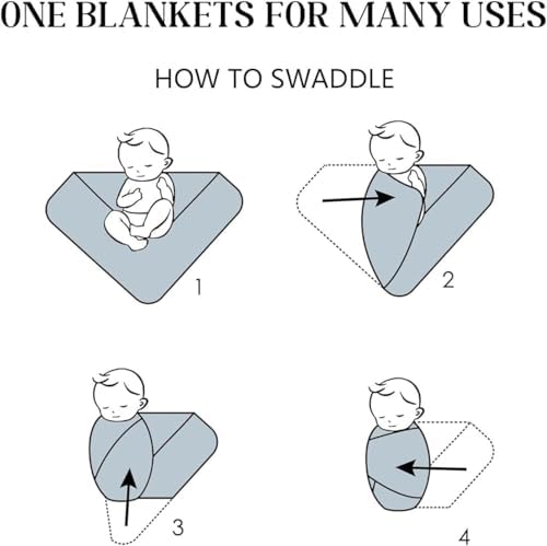 Newborn Receiving Nursery Blanket Baby Swaddle Wrap - Image 5