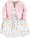 Hudson Baby Infant and Toddler Girls Cotton Dress and Cardigan Set by HudsonBaby