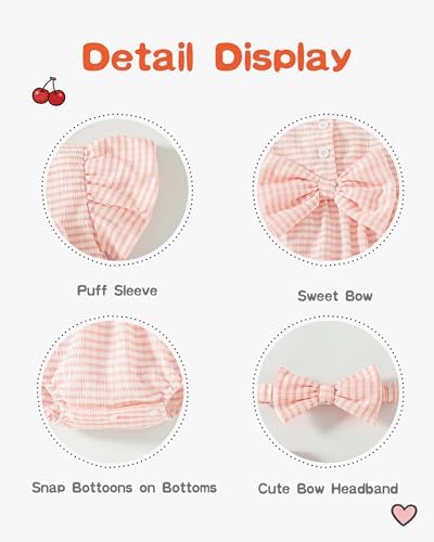 Vibebox Baby Girls Clothes Summer One-sies Romper Outfit Preemie-18 Months - Image 5